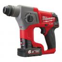MILWAUKEE M12CH602 M12 12V FUEL BRUSHLESS COMPACT SDS PLUS HAMMER DRILL WITH 2X 60AH LIION BATTERIES