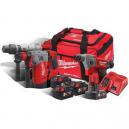 MILWAUKEE M18FPP3A564B 18V SDS THUNDERBOLT KIT WITH 4 X LIION BATTERIES