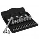 WERA 8100 SA 8 ZYKLOP METAL SWITCH 14IN SLIM RATCHET and SOCKET SET METRIC 28PC