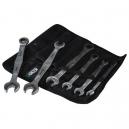 WERA JOKER COMBI RATCHET and DOUBLE OPENEND SPANNER SET METRIC 6PC