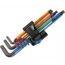 WERA 950 SPKL9 SM N HF MULTICOLOUR HEX KEY SET 1510 LONG BEND MULTI 9PC
