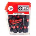 MILWAUKEE 4932430853 SHOCKWAVE PHILLIPS SCREWDRIVER BITS PH2X25MM PACK OF 25
