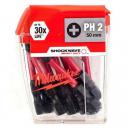 MILWAUKEE 4932430855 SHOCKWAVE PHILLIPS SCREWDRIVER BITS PH2X50MM PACK OF 10