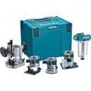 MAKITA DRT50ZJX3 18V BRUSHLESS ROUTER TRIMMER KIT BODY ONLY WITH PLUNGE BASES