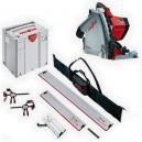 MAFELL 917632 MT55 1400W PLUNGE SAW KIT 230V WITH 1X 08M RAIL 1X 16M RAIL 1X BEVEL TRACK 2X CLAMPS 1X CONNECTOR and RAIL BAG