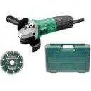 HITACHI G12STXCD 115MM ANGLE GRINDER 110V IN CARRY CASE WITH DIAMOND DISC