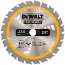 DEWALT DT1951QZ CONSTRUCTION CIRCULAR SAW BLADE 24T X 20 X 184 MM