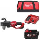 MILWAUKEE M18CRAD501B 18V BRUSHLESS HOLE HAWG DRILL WITH 1X 50AH LIION BATTERY CHARGER and CANVAS BAG