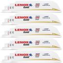 LENOX 210989114GR PACK OF 5 GOLD METAL CUTTING RECIPROCATING SAW BLADES 25X229MM 14TPIX