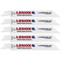 LENOX T20580810R PACK OF 5 BIMETAL RECIPROCATING SAW BLADES 19X200MM 10TPIX
