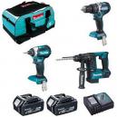 MAKITA DHP484DTD153DHR171 18V TRIPLE KIT WITH 2X 40AH LIION BATTERIES CHARGER and BAG