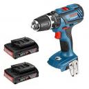 BOSCH GSB182LI PLUS 18V LIGHTSERIES COMBI DRILL WITH 2X 20AH LIION BATTERIES SUPPLIED IN LBOXX
