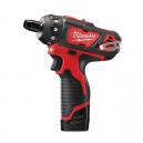 MILWAUKEE M12BD202C COMPACT 12V SCREWDRIVER WITH 2 X 20AH RED LITHIUM BATTERIES