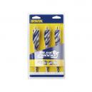 IRWIN 10507720 3 PIECE 6X BLUE GROOVE POWER DRILL BIT SET 1418MM