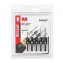 TREND SNAPCSSET SNAPPY COUNTERSINK DRILL BIT SET PACK OF 5