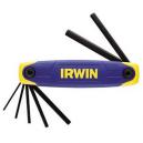 IRWIN T10765 FOLDING HEX KEY SET 7PC 20 80MM