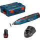 Bosch GRO 108 VLI 108v Cordless Multi Tool with Accessories L Boxx and 2 Lithium Ion Batteries 2ah