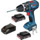 Bosch GSB 18 VLI 18v Cordless Combi Drill with 2 Lithium Ion Batteries 20ah