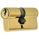 kasp 35mm x 35mm easifit euro double door cylinder lock brass