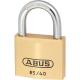 Abus 40mm 85 Series Classic Brass Padlock Keyed Alike To Suite 723
