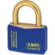 Abus 40mm Blue T84 Inox Series Brass Padlock Keyed Alike To Suite 8406