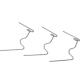 ALM W Glazing Clips fits most Aluminium Green Houses Pack of 50