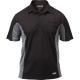 Apache Mens Dry Max Polo T Shirt Black Grey Large