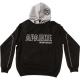 Apache Mens Hooded Sweatshirt Black Grey Large