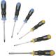 Bahco Tekno 6 Piece Slotted and Pozi Screwdriver Set with Through Shank