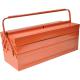 bahco metal cantilever tool box orange 550mm 22