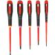 Bahco 5 Piece VDE Insulated Ergo Screwdriver Set Slotted Pozi