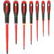 Bahco 7 Piece VDE Insulated Pozi and Slotted Screwdriver Set