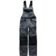 Dickies Mens Industry 260 Bib and Brace Grey Black Waist 32 Leg 33