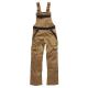 Dickies Mens Industry 300 Two Tone Work Bib and Brace Khaki Black 42 Waist 33 Leg