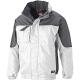 Dickies Mens Industry Winter Waterproof Jacket White Grey Large