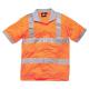 Dickies GORT Hi Vis Safety Polo Shirt Orange Small