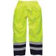 dickies hi vis two tone waterproof safety trousers yellow navy xl