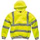 Dickies High Vis Safety Hooded Sweatshirt Yellow Medium
