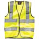 Dickies Childs High Vis Safety Waistcoat Yellow for Ages 7 9