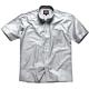 Dickies Mens Oxford Weave Shirt Short Sleeve Silver Grey 155 Collar