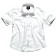 Dickies Ladies Oxford Weave Shirt Short Sleeve White Size 10