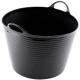 Rhino 26 Litre Flexible Tub Black