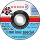 Dronco AS 60 T INOX 115mm x 1mm x 222mm Bore Grinder Inox Cutting Discs Pipes Pack of 10