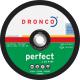 Dronco C 24 R PERFECT 100mm x 3mm x 16mm Bore Angle Grinder Flat Cutting Disc for Concrete and Stone