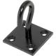 Faithfull Ceiling or Wall Hook On Plate Black Japanned