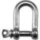 Faithfull D Shackle Stainless Steel 6mm Pack of 2
