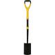 Faithfull Fibreglass Shaft Garden Border Spade Soft Grip D Handle