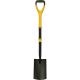 Faithfull Fibreglass Shaft Garden Digging Spade Soft Grip D Handle