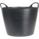 Faithfull Heavy Duty Polyethylene Flexable Tub 28 Litres Black