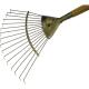 Faithfull Stainless Steel Lawn Rake with 14 Metre Ash Handle